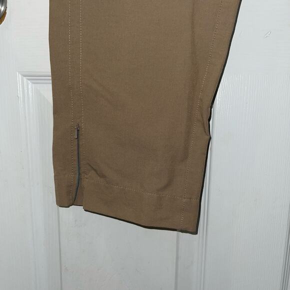 L.L. Bean Womens Dark‎ Khaki Outdoor Hiking Stretch Fitted Capris Size 8 reg - Picture 5 of 12